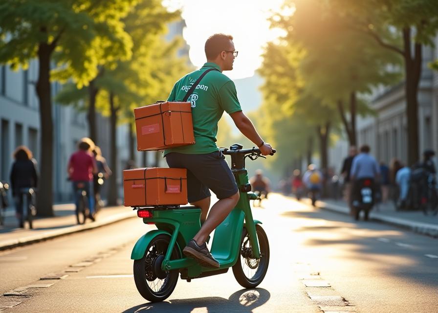 Nachhaltige E-Bike Lieferung Wien
